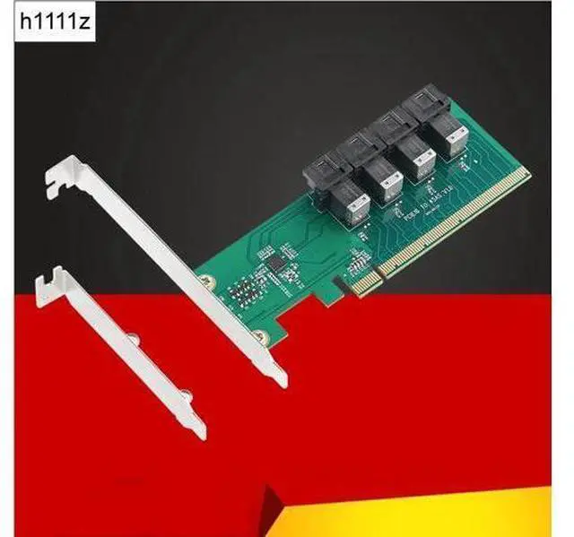 Main image of U.2 to PCIE Adapter PCI Express Gen3 3.0 X16 to 4 Port MiniSAS HD SFF-8643 Expansion Card Converter Riser for PCI-E NVME U.2 SSD(Only Main Card)