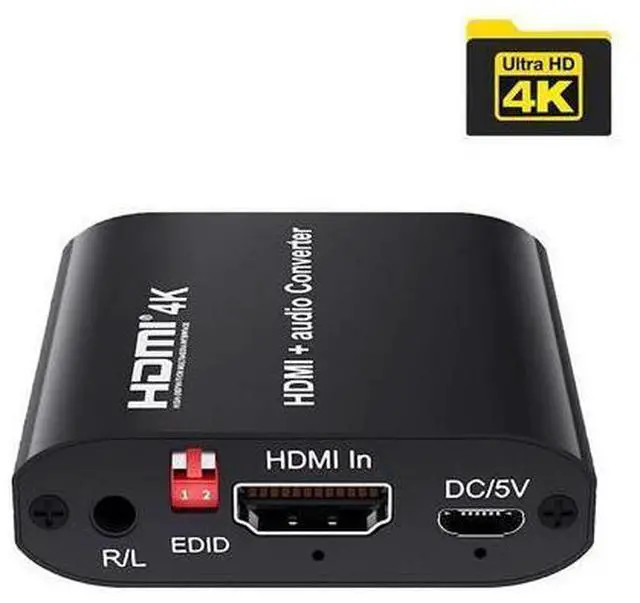 Main image of 4K HDMI Audio Extractor Splitter HDMI Coaxial Audio Converter HDMI to HDMI Digital Audio for PS4 HDTV Monitor