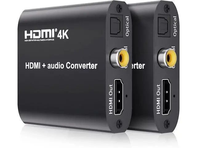 Alt view image 4 of 6 - 4K HDMI Audio Extractor Splitter HDMI Coaxial Audio Converter HDMI to HDMI Digital Audio for PS4 HDTV Monitor
