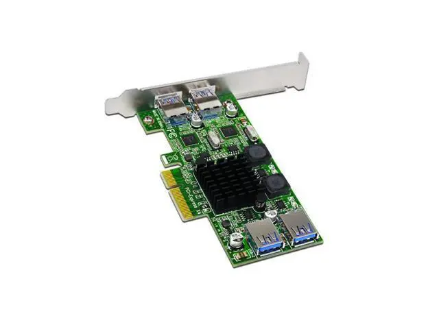 Alt view image 3 of 6 - USB 3.0 PCI-E Card 4 Port USB3.0 5Gbps Dual Channel PCI-E to USB 3.0 Expansion Card Adapter For Desktop Computer Compontens
