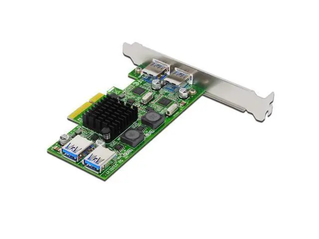 Alt view image 4 of 6 - USB 3.0 PCI-E Card 4 Port USB3.0 5Gbps Dual Channel PCI-E to USB 3.0 Expansion Card Adapter For Desktop Computer Compontens