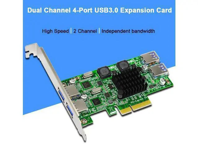 Alt view image 6 of 6 - USB 3.0 PCI-E Card 4 Port USB3.0 5Gbps Dual Channel PCI-E to USB 3.0 Expansion Card Adapter For Desktop Computer Compontens