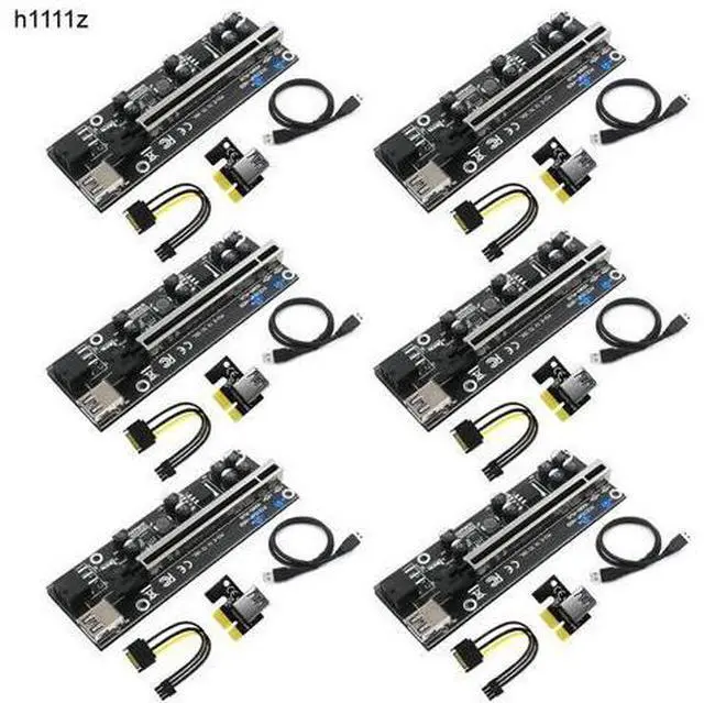 Main image of PCIE Riser 009S Plus USB3.0 Riser for Video Card Riser PCI Express x16 Extender Adapter Card SATA 15pin to 6pin Power for Mining