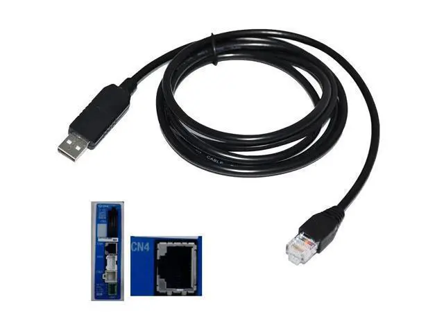 Alt view image 3 of 6 - FTDI FT232RL CHIP USB TO RJ45 RS485 CONVERTER SERIAL COMMUNICATION CABLE FOR SMC LEC JXC CONTROLLER COMPATIBLE LEC-W2 KABLE (Black USB Case) 3M Length