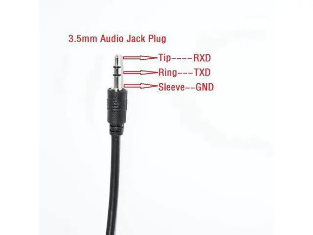 Alt view image 4 of 6 - FTDI FT232RL CHIP USB RS232 TO TRS 3.5MM STEREO AUDIO JACK AJ PLUG SERIAL PROGRAMMING CABLE USB-RS232-AJ SERIAL CONVERTER KABLE (T-RXD R-TXD S-GND) 0.9M Length(3.6M Length)