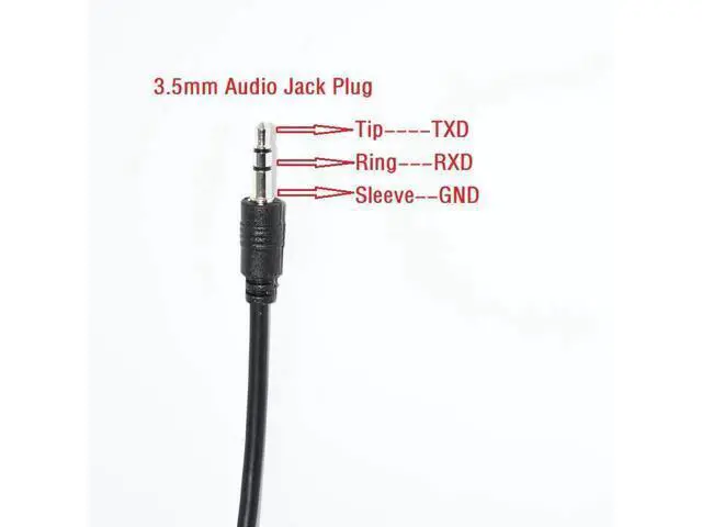 Alt view image 5 of 6 - FTDI FT232RL CHIP USB RS232 TO TRS 3.5MM STEREO AUDIO JACK AJ PLUG SERIAL PROGRAMMING CABLE USB-RS232-AJ SERIAL CONVERTER KABLE (T-RXD R-TXD S-GND) 0.9M Length(3.6M Length)