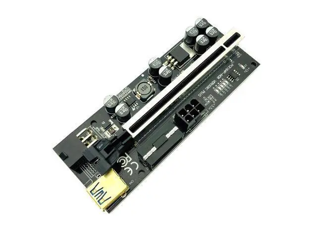 Alt view image 2 of 6 - 6PCS PCIE Riser for Video Card USB 3.0 Extension Cable Adapter Cabo Riser PCI Express X16 VER009C Riser for Bitcoin Miner Mining