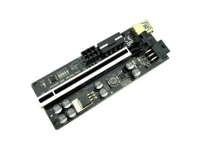 Alt view image 4 of 6 - 6PCS PCIE Riser for Video Card USB 3.0 Extension Cable Adapter Cabo Riser PCI Express X16 VER009C Riser for Bitcoin Miner Mining
