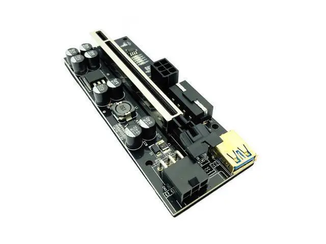 Alt view image 3 of 6 - 6PCS PCIE Riser for Video Card USB 3.0 Extension Cable Adapter Cabo Riser PCI Express X16 VER009C Riser for Bitcoin Miner Mining