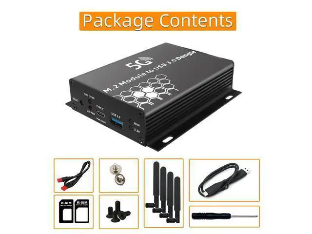 Alt view image 6 of 6 - M.2 B Key NGFF to USB 3.0 Adapter Wireless Card Converter Riser Antenna SIM Card Slot for SIM/Micro SIM/Nano SIM 3G 4G 5G Module