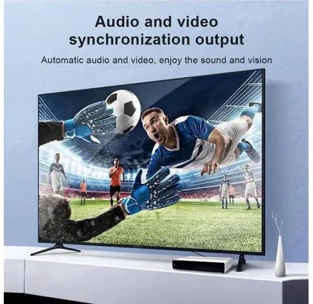 Alt view image 4 of 7 - 3.3FT/1M Braided AOC Fiber Optic HDMI 2.1 Cable, 48Gbps Ultra High Speed Cord Supports 8K@60Hz, 4K@120Hz, Dynamic HDR10, eARC, HDCP2.2, 4:4:4 Chroma Sampling