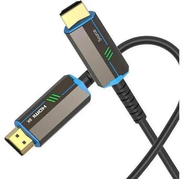 Main image of 8K Fiber Optic HDMI Cable 16.4ft, Fiber HDMI 2.1 Cable Supports 8K@60Hz, 4K@120Hz, 48Gbps, eARC, HDR10, 4:4:4 Compatible with Apple TV / PS5 / RTX 3090/3080 and More