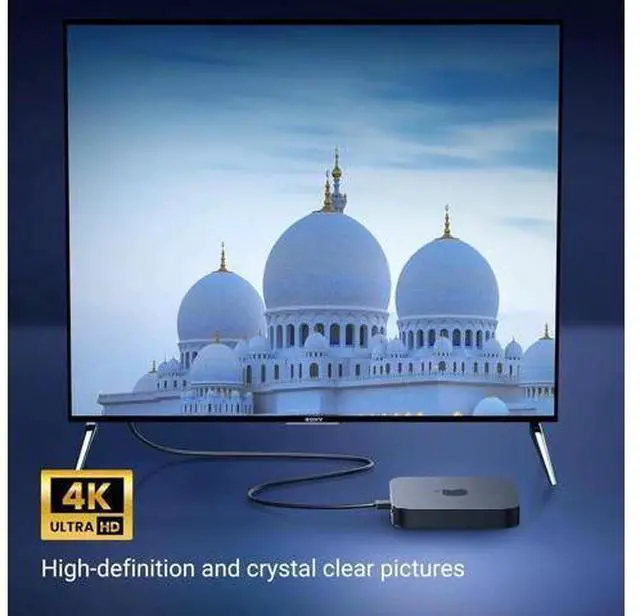 Alt view image 4 of 7 - 10FT UGREEN 90 Degree Right Angle HDMI 2.0 Cable, Down Angle 4K@60Hz HDMI Cord Support ARC 3D 1080P for PS5 Xbox Switch Laptop Monitor TV
