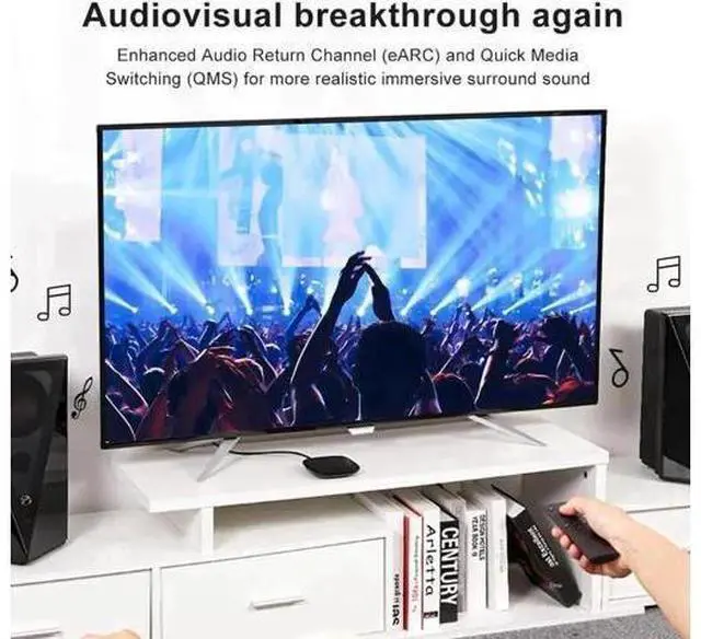 Alt view image 5 of 7 - 100FT/30M Nylon Braided AOC Fiber Optic HDMI 2.1 Cable, 48Gbps Ultra High Speed Supports 8K@60Hz 4K@120Hz Dynamic HDR10 eARC HDCP 2.2 YCbCr 4:4:4