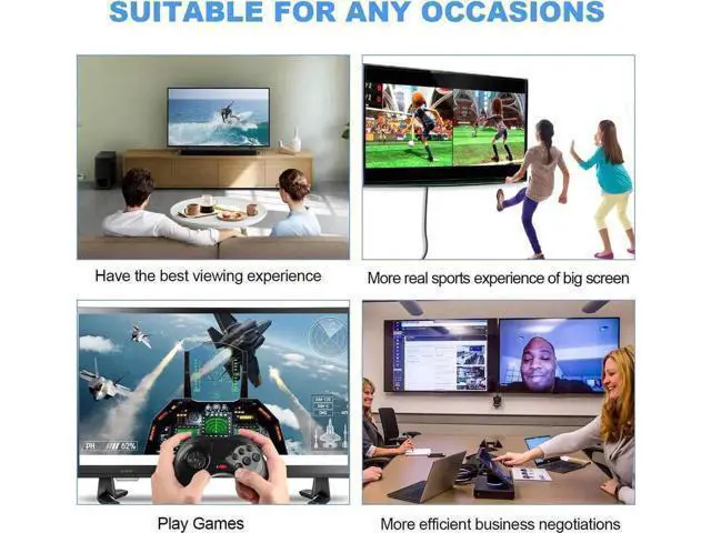 Alt view image 6 of 7 - 164FT/50M Fiber Optic HDMI 2.1 Cable, 48Gbps 8K@60Hz 4K@120Hz HDR eARC HDCP2.2 CEC EDID 3D for PS4 Set-Top Box HDTV Projector