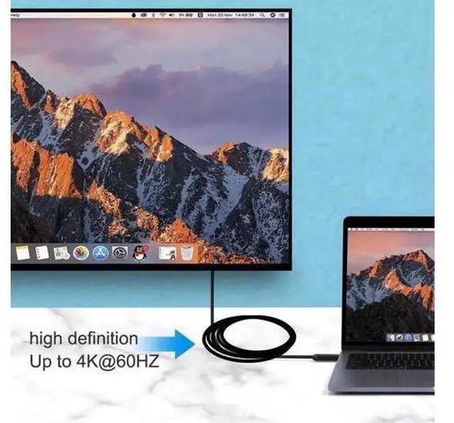 Alt view image 2 of 6 - 330FT/100M Slim Flexible Fiber Optic HDMI 2.0b Cable, 18Gbps High Speed Supports 4K@60Hz HDR Dolby Vision ARC 3D HDCP 2.2 YCbCr 4:4:4 for Switch Projector Roku