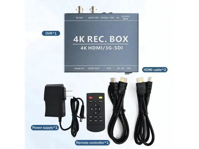 Alt view image 4 of 7 - 3G SDI 4K HDMI DVI Audio Video Capture Recorder SDI Loop Out 1080P Output for Live Stream Broadcast Teaching