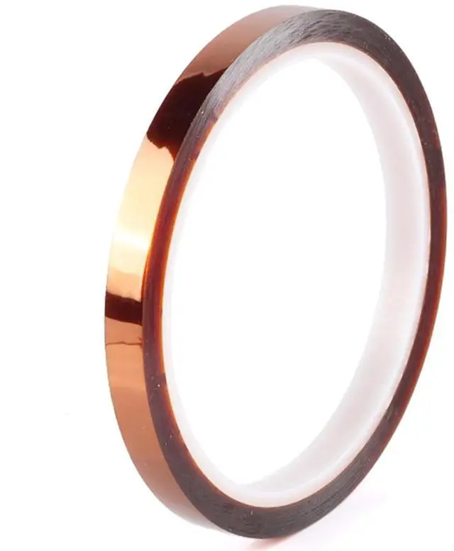 Main image of High-Temperature Polyimide Tape with Silicone Adhesive - 1/8'', 1/4'', 1/2'', 1'' Multi-Size Bundle for Masking, Soldering, Electronics