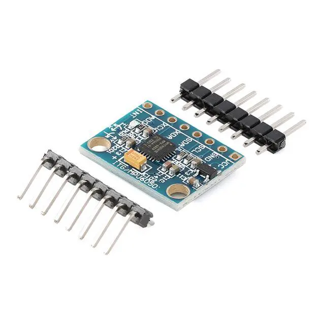 Alt view image 3 of 5 - 3 Pcs MPU-6050 9-Axis Motion Sensor, 3 Axis Gyroscope & 3 Axis Accelerometer, I2C/SPI Interface 16-bit ADCs Embedded DMP Temperature Sensor DC 3-5V