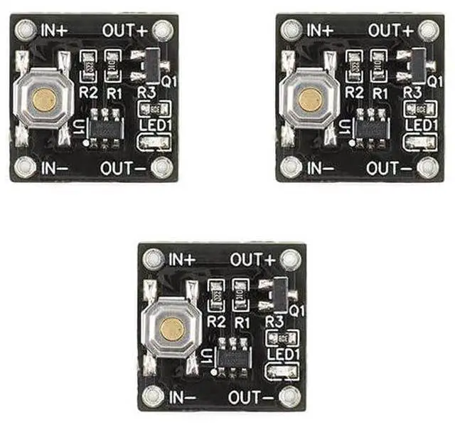 Main image of 3PCS Single Bond Button Bistable Switch Module 2.2-5V 0.5uA Continuous Load 2A Low Power Micro One Key Switch YR-1006