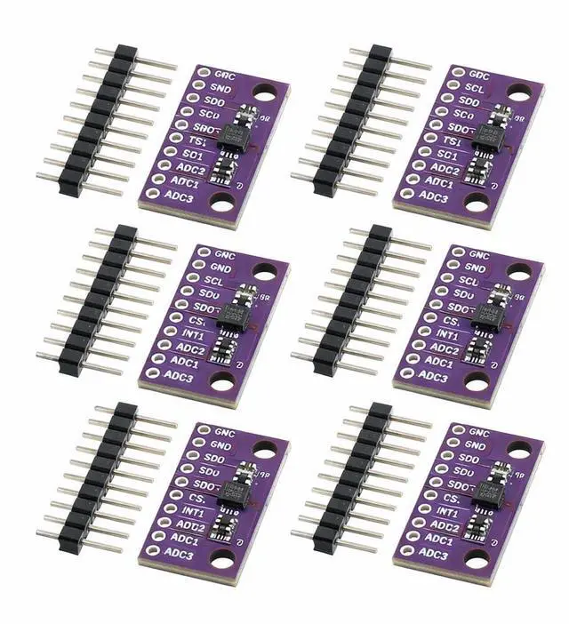 Main image of 6pcs LIS3DH 3Axis MEMS Accelerometer Sensor Module, 1.713.6 V, I2C SPI Interface