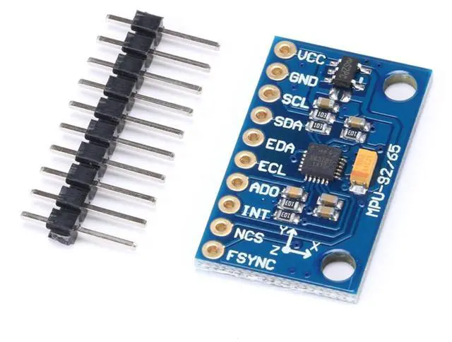Alt view image 2 of 5 - MPU9250 9-Axis 16-Bit Sensor Module with Gyroscope, Accelerometer, Magnetometer for Attitude Detection, IIC/SPI Interface