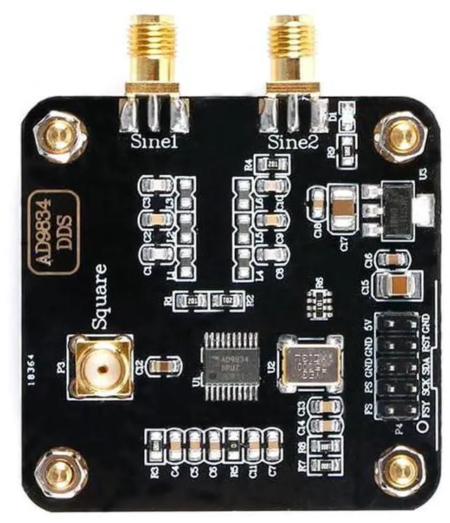 Main image of AD9834 DDS High-Speed Signal Generator Module Sine Wave Triangular Wave Signal Generator DDS Sweep Source DC-5V 75MHz
