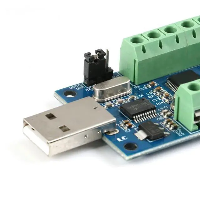 Alt view image 6 of 6 - 10-Channel ADC Data Acquisition Module 12Bit AD Sampling Module STM32F103C6T6 Analog Digital USB Interface STM32 UART Communication Analog Digital Module