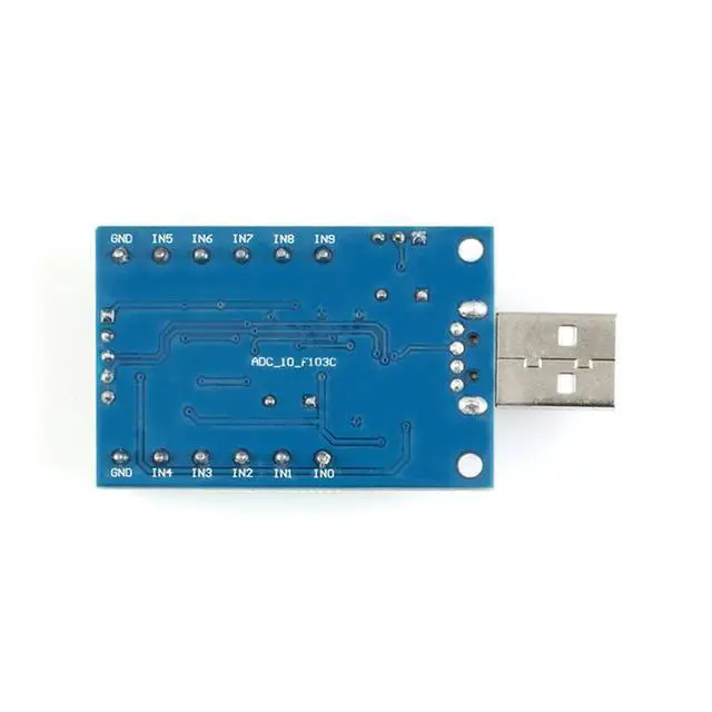 Alt view image 5 of 6 - 10-Channel ADC Data Acquisition Module 12Bit AD Sampling Module STM32F103C6T6 Analog Digital USB Interface STM32 UART Communication Analog Digital Module