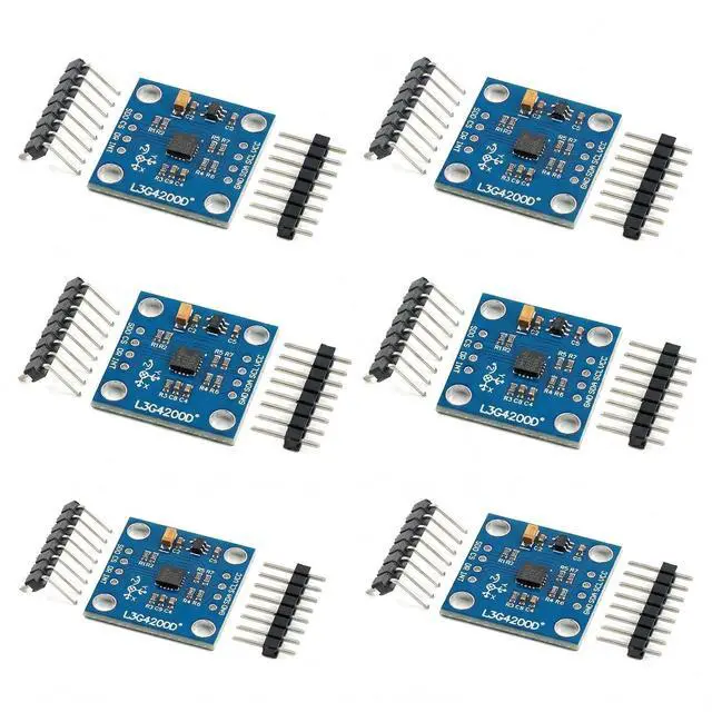 Main image of 6pcs L3G4200D 3Axis MEMS Gyroscope Sensor Module, 3.35 V, I2C SPI Interface