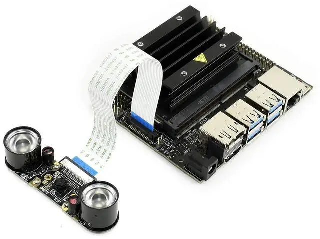 Alt view image 7 of 7 - Compatible with NVIDIA Jetson Nano Camera IMX219-77IR 8-Megapixels Infrared Night Vision IR Camera Module 3280 × 2464 Resolution with IMX219 Sensor Suit for AI Projects