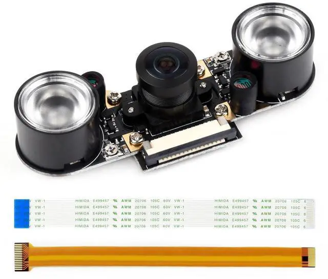 Main image of IMX219-160IR Camera for Jetson Nano Infrared Night Vision 3280 × 2464 Resolution 8 Megapixels 160° FOV IMX219 Sensor Suit for Face Recognition Road Mark Detection License Plate Recognition