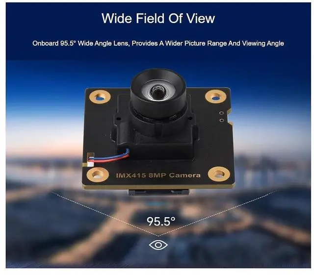 Alt view image 3 of 7 - IMX415 8MP Camera (A) Compatible with Raspberry Pi 5 / Zero Series/Zero 2W / Luckfox Series Boards,Adopts IMX415 Sensor Chip with 95.5° Wide Angle Lens