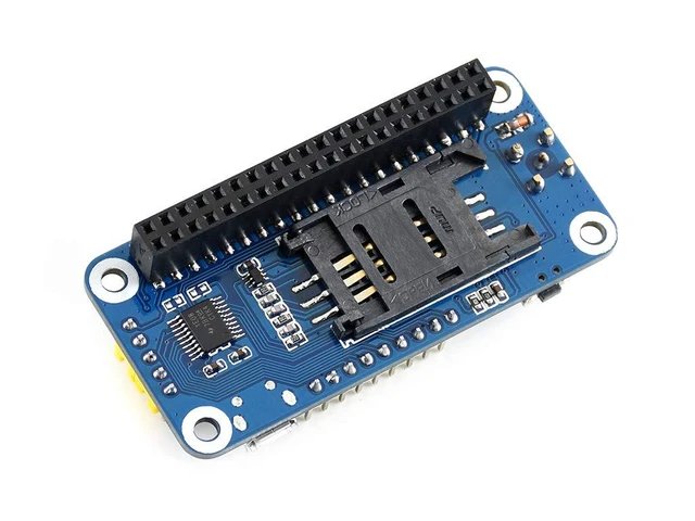 Alt view image 2 of 7 - GSM/GPRS/Bluetooth 3.0 HAT for Raspberry Pi 2B/3B/3B+/Zero/Zero W Based on SIM800C Support SMS Data Transfer ect