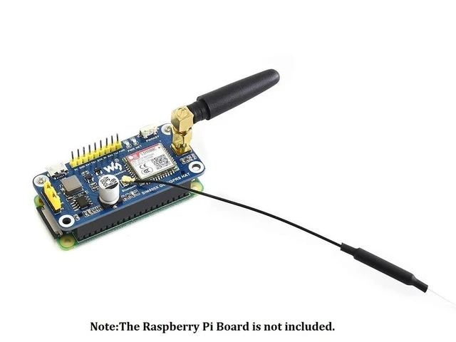 Alt view image 5 of 7 - GSM/GPRS/Bluetooth 3.0 HAT for Raspberry Pi 2B/3B/3B+/Zero/Zero W Based on SIM800C Support SMS Data Transfer ect