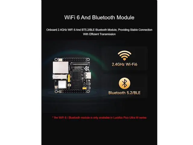 Alt view image 4 of 7 - Luckfox Pico Ultra Micro W PoE Kit RV1106 Linux Development Board,Integrates ARM Cortex-A7/RISC-V MCU/NPU/ISP Processors,Onboard WiFi 6 and Bluetooth Module,Reserved PoE Module Header