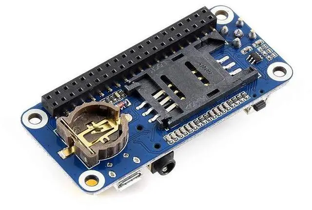 Alt view image 3 of 7 - GSM/GPRS/GNSS/Bluetooth HAT for Raspberry Pi 2B/3B/3B+/Zero/Zero W Based on SIM868 Support SMS Data Transfer ect.