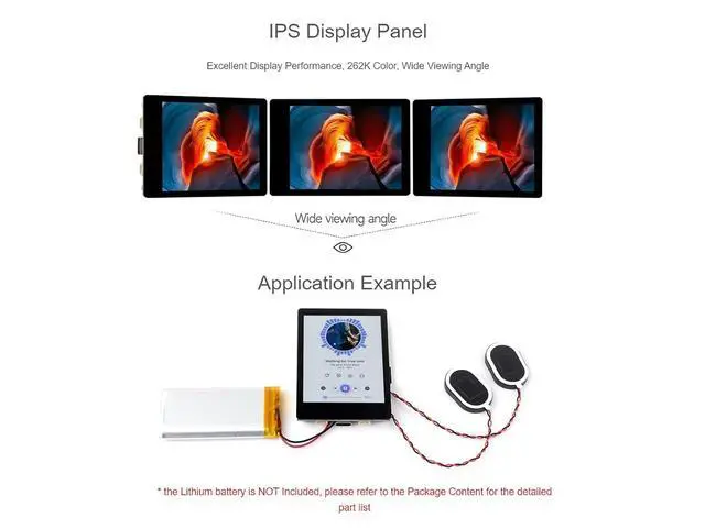 Alt view image 4 of 7 - ESP32-S3 2.8inch Capacitive Touch Display Development Board 240×320 Pixels 262K Color IPS Screen Supports WiFi & Bluetooth