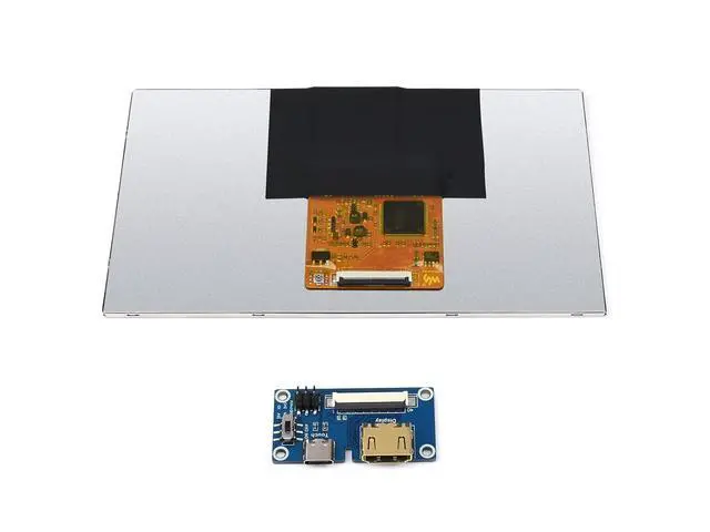 Alt view image 2 of 7 - 1024 × 600 Resolution 7inch IPS Display Integrated Thin and Light Screen for Raspberry Pi,Jetson Nano,Windows PC,Support Windows/Linux/Android System,170° Wide Viewing Angle