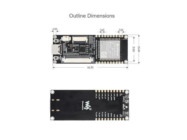 Alt view image 7 of 7 - ESP32-S3 RGB LCD Driver Board Based On ESP32-S3-WROOM-1-N8R8 Module Compatible with Multiple RGB666/565 LCD DisplaysWiFi & Bluetooth Support