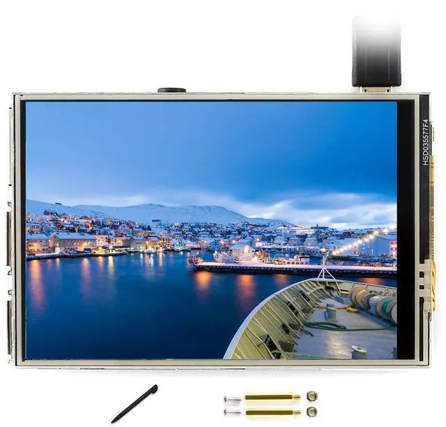 Main image of 3.5 inch TFT Touch Screen (C) 480x320 Hardware Resolution LCD Display HDMI Module for Raspberry Pi 3/2/1 Model B B+ A+ Zero W, 125MHz High-Speed SPI (Refresh Rate up to 50Hz)