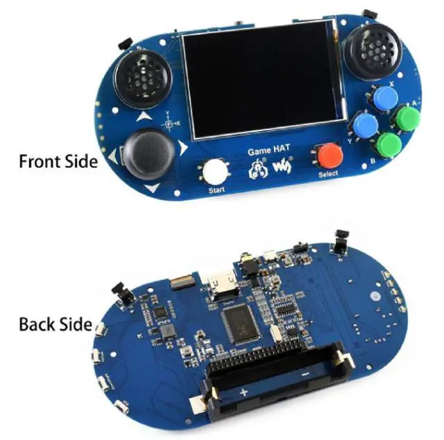 Alt view image 2 of 7 - Game HAT for Raspberry Pi 3B+/3B/2B/B+/A+/Zero/Zero W Portable Game Console Gameboy 3.5inch IPS Screen with Gamepad Joystick