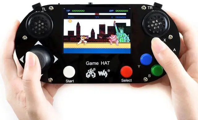 Main image of Game HAT for Raspberry Pi 3B+/3B/2B/B+/A+/Zero/Zero W Portable Game Console Gameboy 3.5inch IPS Screen with Gamepad Joystick