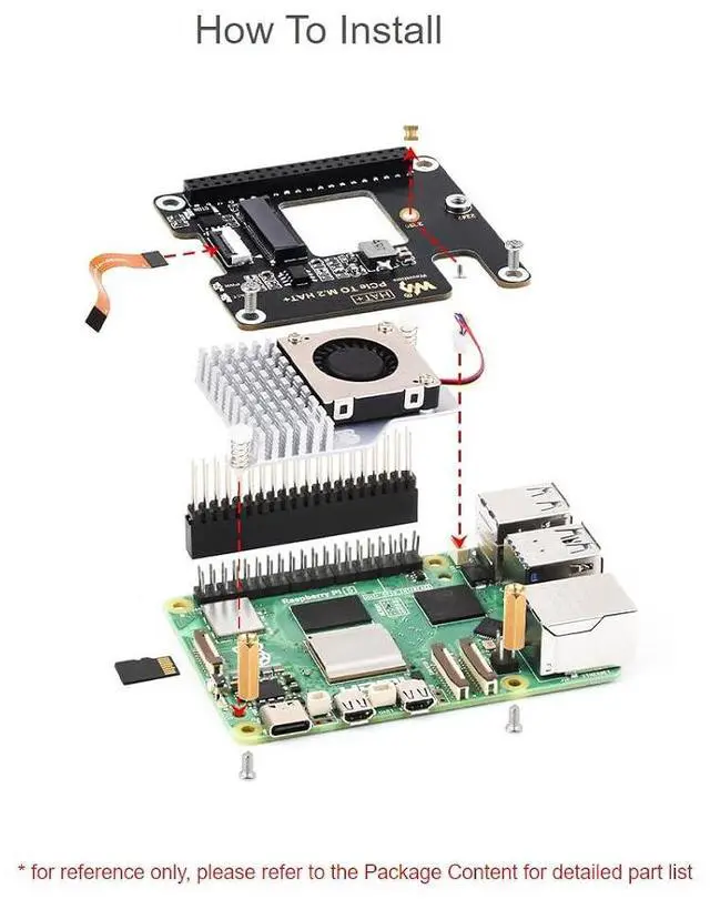 Alt view image 7 of 7 - PCIe to M.2 Adapter Board for Raspberry Pi 5,with SK-NVME 2242 256G Solid State Drive,Support M.2 NVMe SSD 2230 2242,Supports Gen2 and Gen3 Modes
