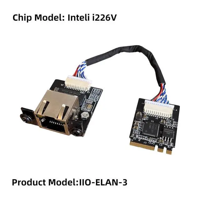Alt view image 3 of 7 - M.2 A E Key to 2.5 Gigabit Ethernet,Support X1X86 SBC, Intel i226 2.5G Ethernet Server NIC, Interface Card10/100/1000/2500 Mbps RJ45 LAN, Support 2230