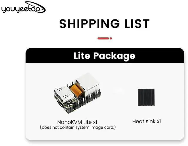 Alt view image 2 of 7 - Sipeed NanoKVM Pi Mini Remote Control Operations Maintenance Server, 1TOPS NPU 1GHz C906 RISC-V Linux Single Board Computer, with 100M Network Connection (Lite-Paket)