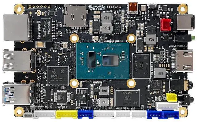 Main image of X1 - N5105 x86 Windows Linux Single Board Computer - Mini PC - Dual 4K Media Server- Dual M.2 Slots Support 2280 NVMe mSATA SSD/WiFi 6 Moudle - PCIE 3.0,NFC (X1(16GB RAM+256GB eMMC))