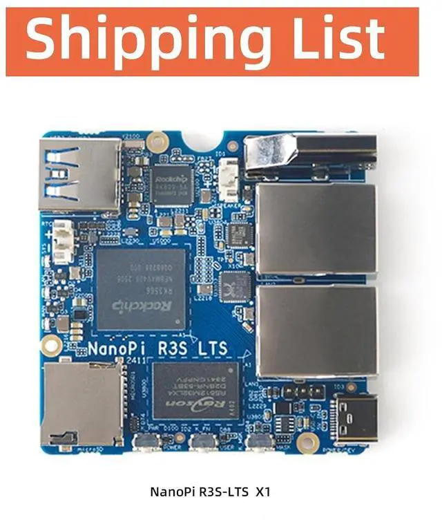 Alt view image 3 of 7 - NanoPi R3S-LTS RK3566 Dual GbE 2GB RAM 4K HD MI Output USB 3.0 - Perfect for Home Server/Network Storage/Soft Router (Single Board Kit, 2GB RAM + 32GB eMMC)