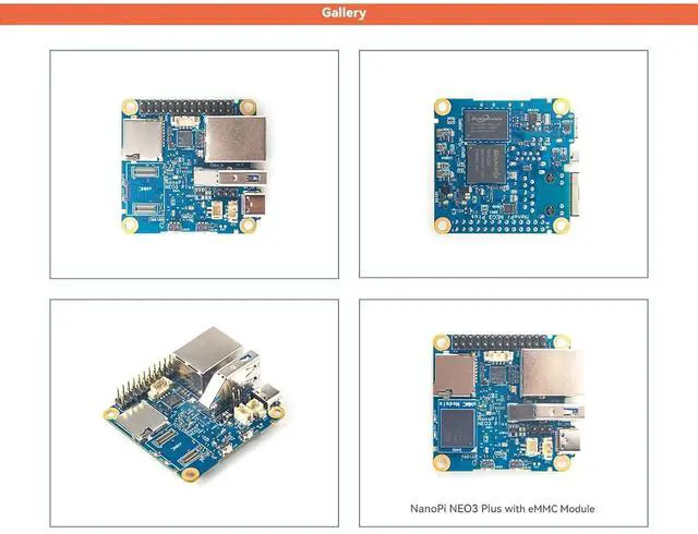 Alt view image 5 of 7 - FriendlyElec NanoPi NEO3 Plus RK3528A Mini Router Single Board Computer, Gigabit Ethernet,USB 3.0, Support eMMC/OpenWrt for IoT NAS Smart Home (Bare Board,1 GB RAM,with 64GB eMMC)