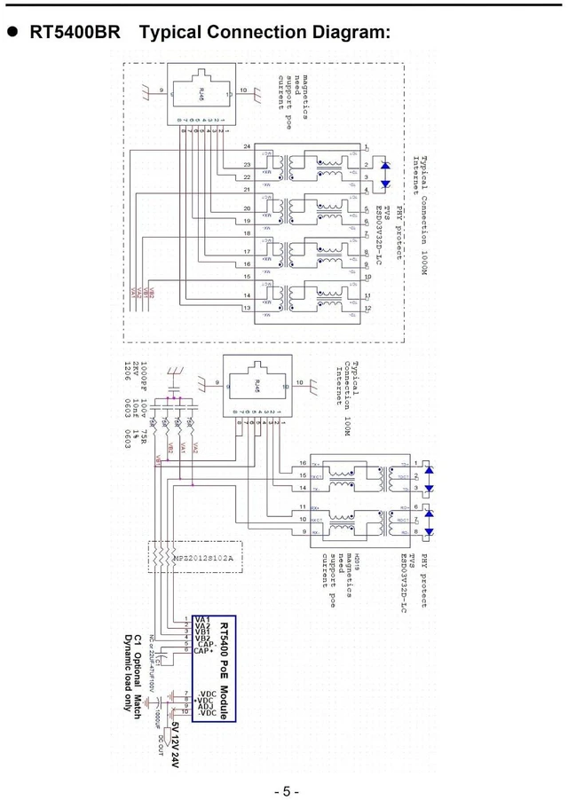 Alt view image 6 of 7 - BPI-RT5400 POE Module 30W POE PD Module (Isolation Model), for BPI-F2P, BPI-F3,BPI-WiFi 6 Router
